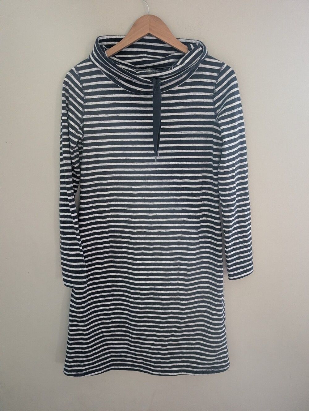 Talbots Navy Stripe Shirt Dress Size XS